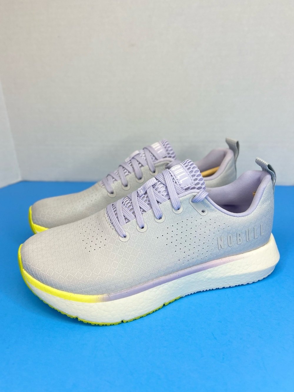 NOBULL Drive Ripstop Womens Sz 7.5 New Without Box Harbor Grey/Lime